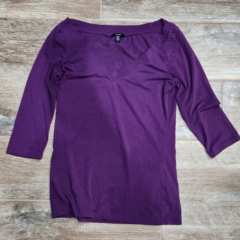 Jacob Women's Deep Purple Long Sleeve Top